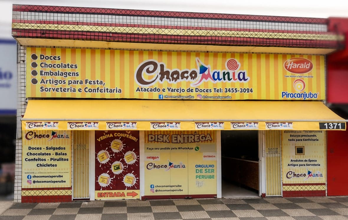 Loja Padre Anchieta da Choco Mania, em Av. Padre Anchieta, 1371, Peruíbe